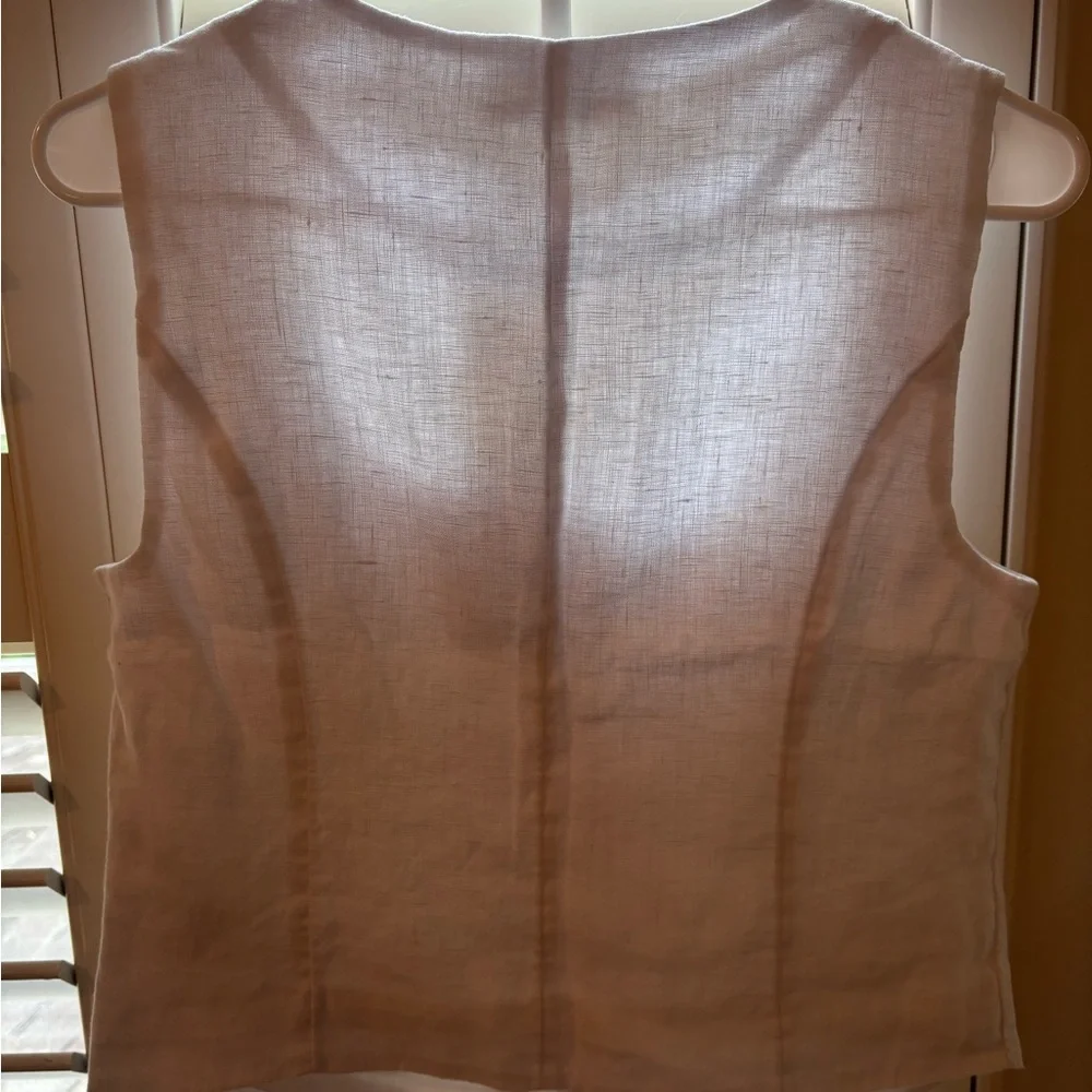 Abercrombie & Fitch White Linen Top - Picture 4 of 5